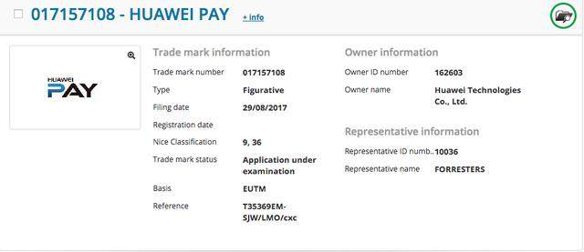 国内申请HUAWEI PAY商标一年半后, 为什么华为才在欧盟申请该商标？.png