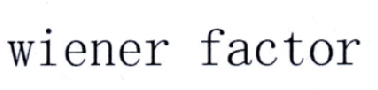 WIENER FACTOR