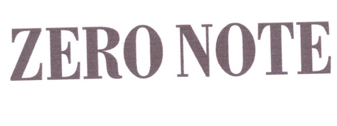 ZERO NOTE