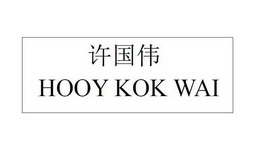 许国伟 HOOY KOK WAI