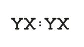 YX:YX