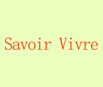 SAVOIR VIVRE