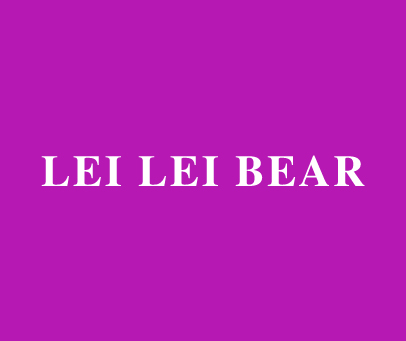 LEI LEI BEAR
