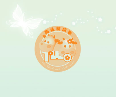 两头花奶牛 TWO BLACK AND WHITE COWS