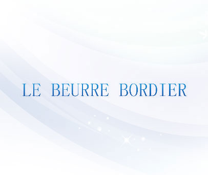 LE BEURRE BORDIER